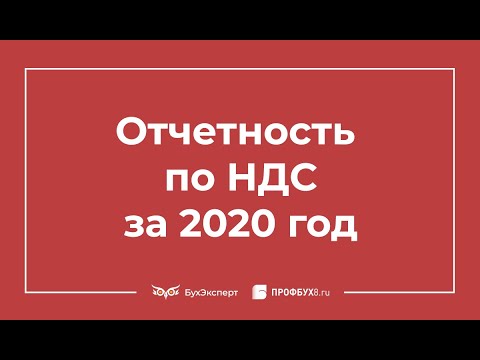 Видео: Отчетность по НДС за 2020 год