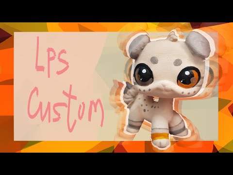 Видео: LPS Вислоухая стоячка ooak (Fold cat european shorthair LPS Custom)