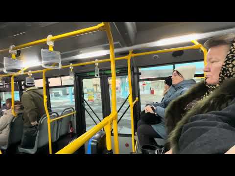 Видео: Тараз(Джамбул) На автобусе 41 маршрут по Ворошилова, Лермонтова, Аль Фараби.