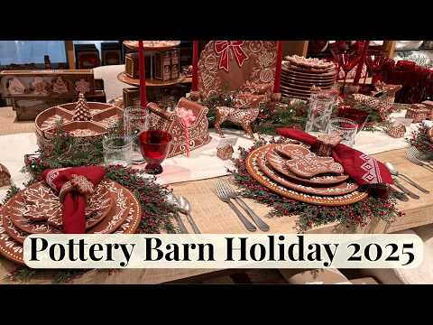 Видео: Праздники Pottery Barn 2025 | Полный тур по магазину | Вдохновение для рождественского и празднич...