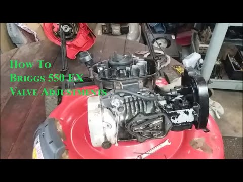 Видео: Как отрегулировать клапаны на двигателе Briggs & Stratton серии 550 с верхним расположением клапанов