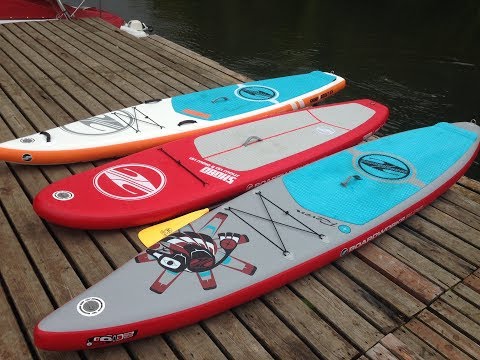 Видео: Обзор трёх надувных SUP досок от BOARDWORKS RAVEN, ROCKET, SPORT
