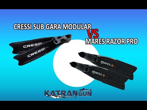 Видео: Ласты сравнение cressi sub gara modular vs mares razor pro