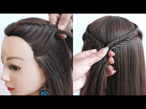 Видео: Красивая прическа спереди | Простая и лёгкая причёска | Открытая причёска для девочек | Волосы с ...