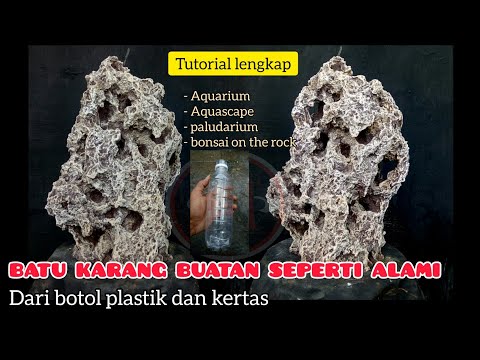 Видео: КАК СДЕЛАТЬ ИСКУССТВЕННЫЙ КОРАЛЛОВЫЙ КАМЕНЬ ИЗ ПЛАСТИКОВЫХ БУТЫЛОК И БУМАГИ / КАК СДЕЛАТЬ ИСКУССТ...