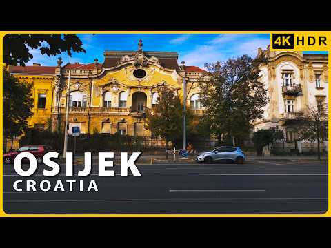 Видео: Осиек 🇭🇷 - Верхний город (Пешая экскурсия по центру города)