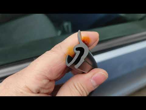 Видео: Форд Фьюжн,проблема наружных уплотнителей стёкол дверей...