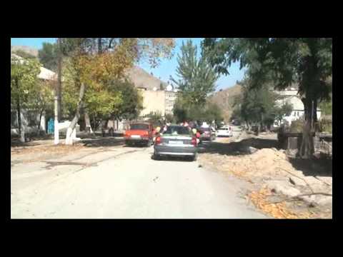 Видео: Свадебный кортеж  Проезд по Алтын Топкану  1 13 10 10г