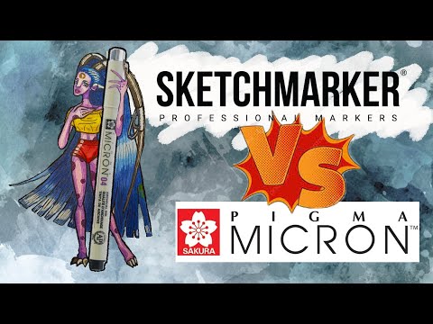 Видео: Micron, Sketchmarker или капиллярная ручка Обзор сравнение