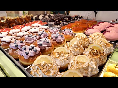 Видео: Красочные пончики ручной работы и Dunkin’ Live Donuts | Корейская еда
