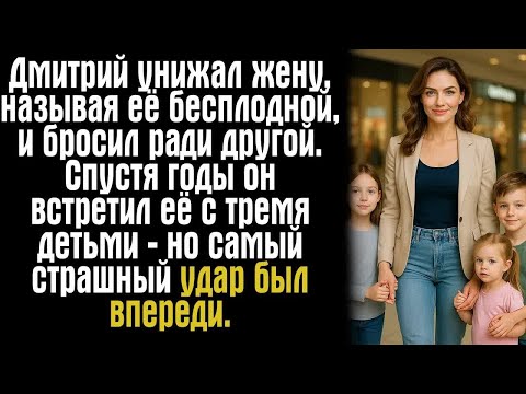 Видео: Дмитрий унижал жену, называя её бесплодной, и бросил ради другой. Спустя годы он встретил...