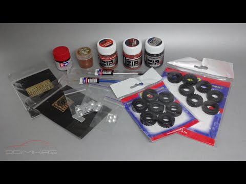 Видео: Аксессуары для доработки и конверсий масштабных моделей автомобилей: пигменты, шины, фототравление