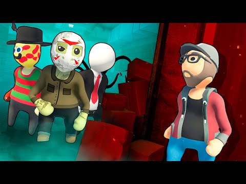 Видео: ОПАСНЫЕ МАНЬЯКИ ИЩУТ НАС! САМАЯ БЕЗУМНАЯ НЫЧКА! УГАРНЫЕ ПЛАСТИЛИНОВЫЕ ПРЯТКИ В HUMAN FALL FLAT