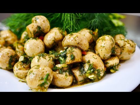 Видео: ОБАЛДЕННАЯ Закуска МАРИНОВАННЫЕ ШАМПИНЬОНЫ в очень вкусном маринаде | Pickled Champignons