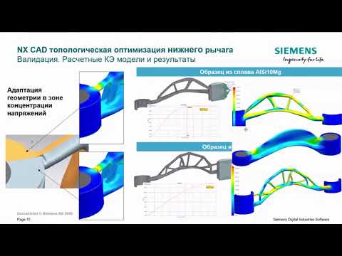 Видео: Вебинар "Решения Simcenter по ускорению инженерных расчётов и уменьшению массы изделий". День ВТОРОЙ