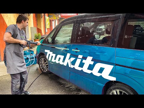 Видео: Аккумуляторная мойка высокого давления MAKITA