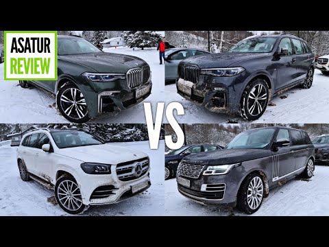 Видео: Сравнительный POV тест-драйв BMW X7 M50d и 30d против Mercedes-Benz GLS и LR Range Rover LONG SVA