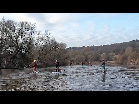 Видео: 44 км по Осетру на SUP от Зарайска до Берхино