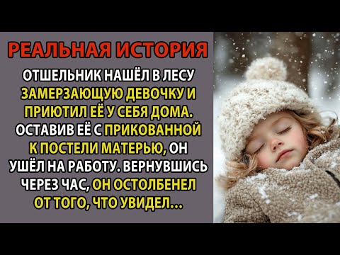 Видео: Отшельник нашёл в лесу замерзающую девочку и отвёл её домой  Он оставил её с больной матерью, зат