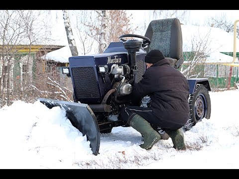 Видео: Проверяю ГИДРАВЛИКУ и ОТВАЛ на минитракторе