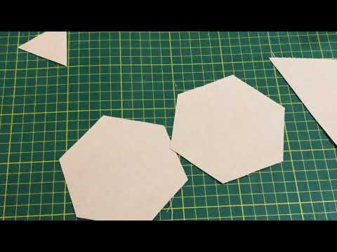 Видео: Как выкроить шестиугольник любого размера из ткани без трафаретов