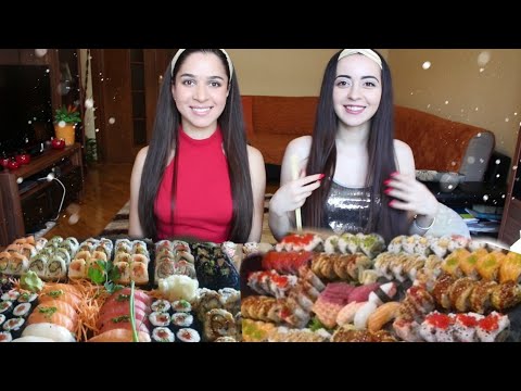 Видео: 80 СУШИ РОЛОВ ЧЕЛЕНДЖ / MUKBANG / не ASMR  Ayka Emilly Ask Fatima