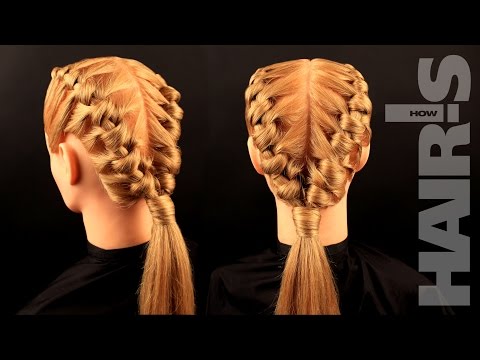 Видео: Оригинальная прическа «Веревочка» с необычным плетением - видеоурок (мастер-класс) Hair’s How