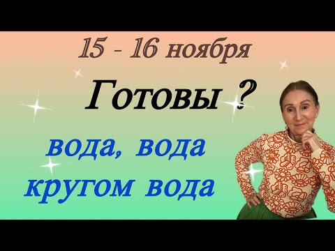 Видео: 🔴 15 - 16 ноября 🔴 Вода , вода…кругом 💧 Розанна Княжанская