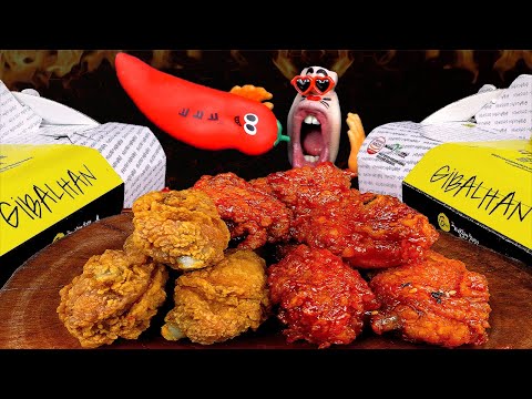 Видео: очень острые звуки корейской курицы