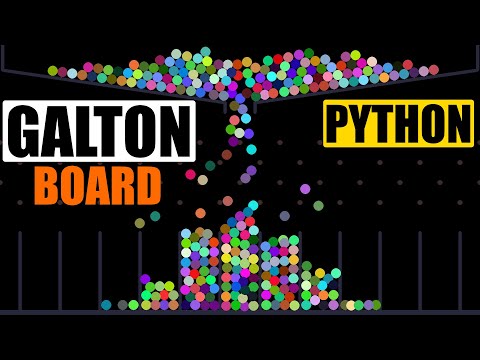 Видео: Как Работать с Физикой на Python. Доска Гальтона [ Pygame + Pymunk ]