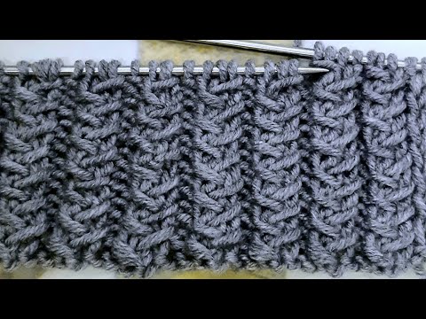 Видео: Вязание для начинающих #спицами. Узор Зигзаг