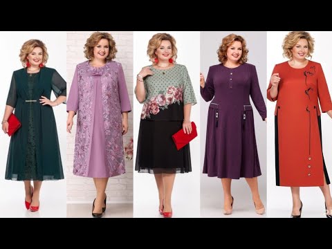 Видео: Топ самых красивых и стильных платьев больших размеров для матери жениха/невесты, трендовых плать...