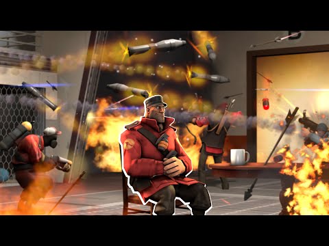 Видео: Team Fortress 2, Но Все Снаряды Отскакивают от Стен!