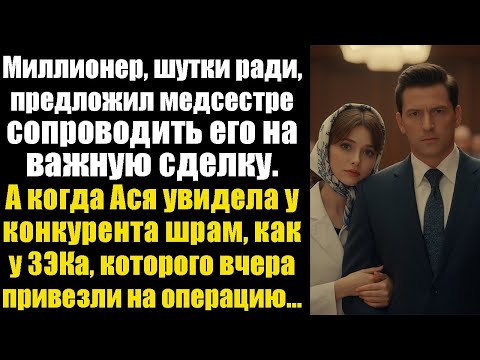 Видео: Миллионер в шутку пригласил медсестру на сделку… Но когда Ася увидела клиента, потеряла дар речи.
