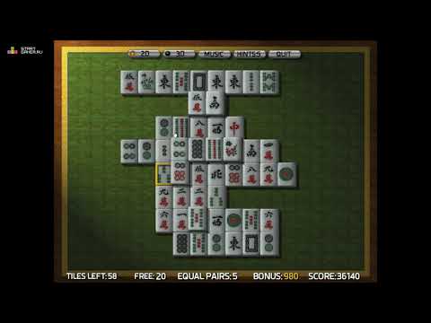 Видео: Игра "3Д Маджонг" (3D Mahjong) - прохождение