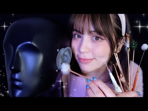 Видео: (SUB) Японский ASMR💗Очистка ушей с манекеном Head-Kun