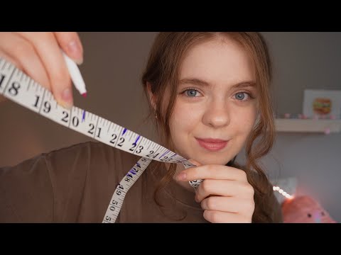 Видео: ASMR снимает ваши мерки! 📏 Drawing on your face