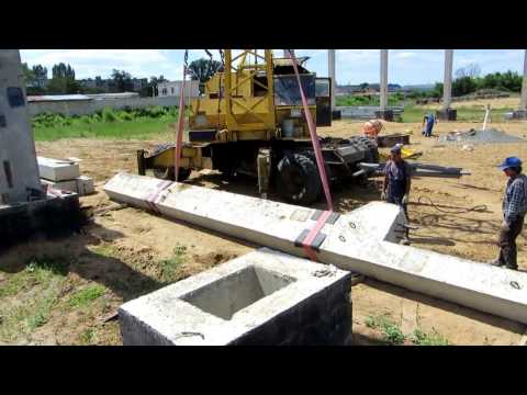 Видео: Монтаж железобетонных колонн