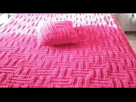 Видео: Плед 13,двухсторонний из пряжи ализе пуффи файн