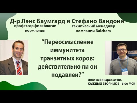 Видео: 07.10 Лэнс Баумгард “Переосмысление иммунитета транзитных коров: действительно ли он подавлен?”