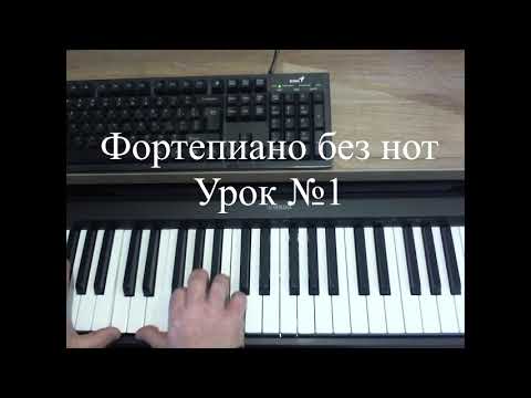 Видео: Фортепиано без нот. Урок№1.