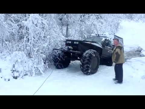 Видео: Самодельный колесный вездеход из Ваз 2109 на ободрышах. Homemade all-terrain vehicle