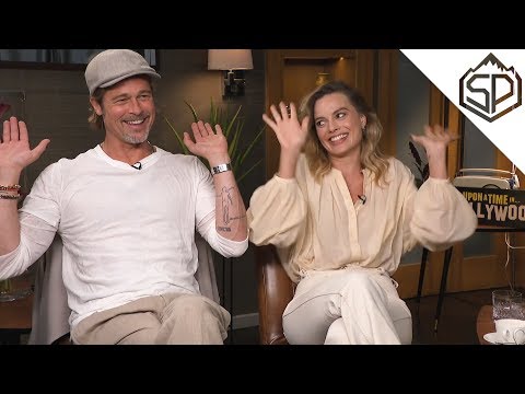 Видео: Что общего у Марго Робби и Брэда Питта? | Интервью к фильму "Однажды в Голливуде"