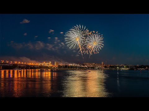 Видео: День Победы. 75 лет. Новосибирск. Салют. 24 июня