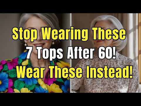 Видео: Перестаньте носить эти 7 топов после 60 — они мгновенно вас старят! Попробуйте это.