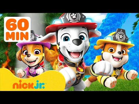 Видео: Щенячий патруль | Лучшие пожарные миссии Щенячьего патруля! 🚒🔥 | 60 минут | Nick Jr. Cyrillic