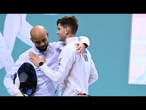 Видео: Финал среди мужчин | Neisser Loyola против Gergely Cycles | Гран-при по фехтованию на шпагах в До...