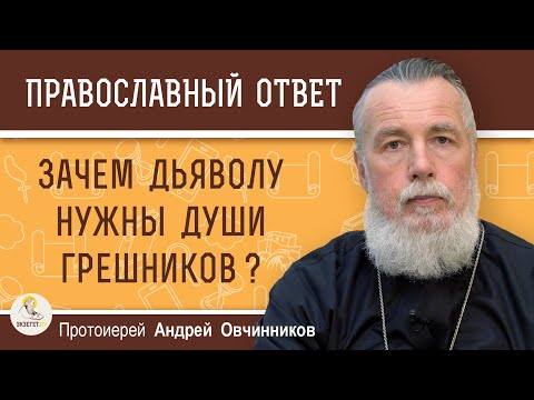Видео: ЗАЧЕМ ДЬЯВОЛУ НУЖНЫ ДУШИ ГРЕШНИКОВ ?  Протоиерей Андрей Овчинников