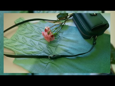 Видео: Летнее платье с узором "АЖУРНЫЕ КОСЫ"//детский вариант//пряжа Ализе Белла омбре батик//экспресс-МК/