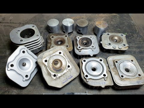 Видео: Степень сжатия и сквиш на скутере с двухтактным двигателем, тюнинг и настройка двигателя под рейсинг